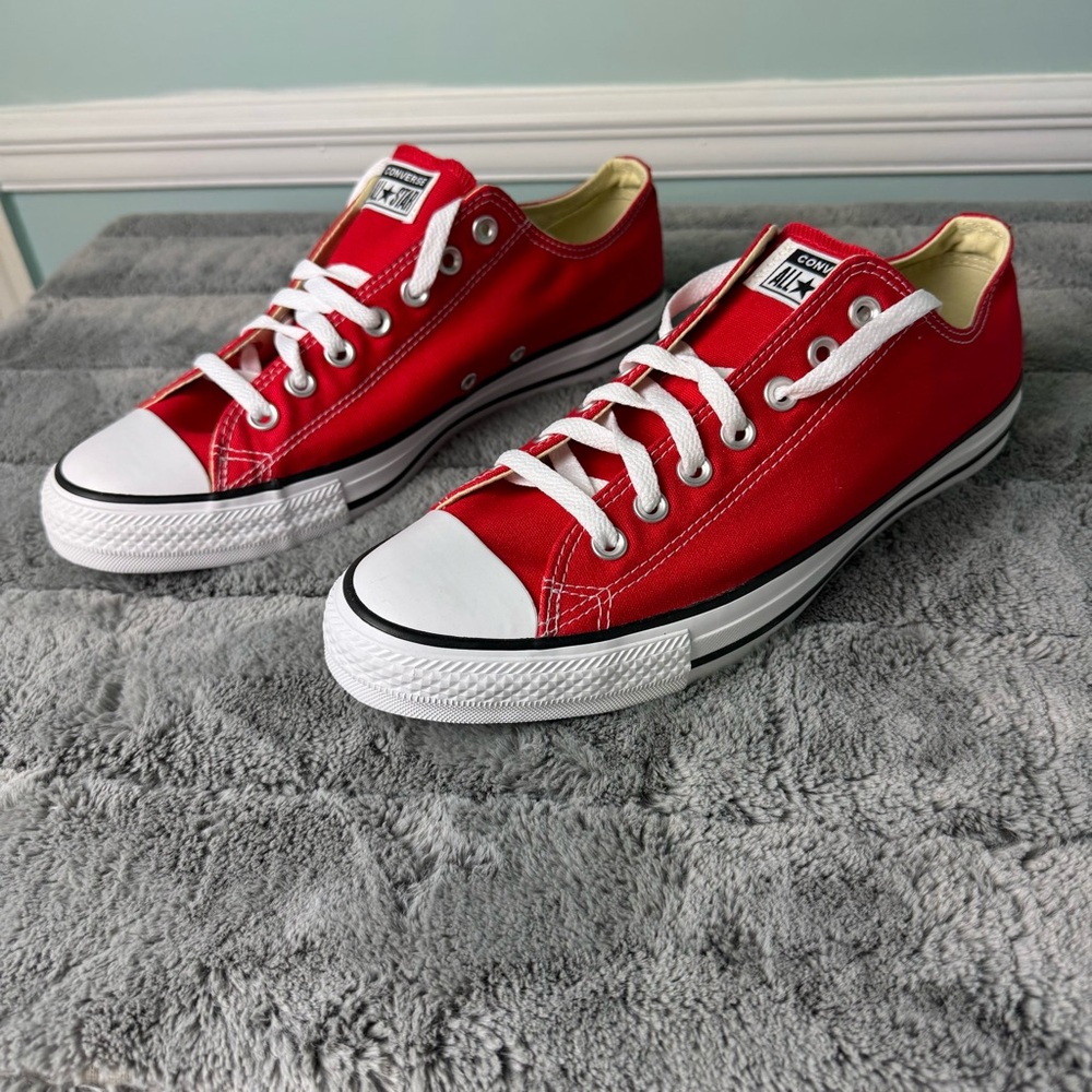 Converse Chuck Taylor All Star Ox Red Unisex Mens M 9.5 Womens W 11.5 NIB M9696 - Picture 3 of 8